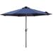 Arlmont & Co. Ifzah 108" Lighted Outdoor Market Umbrella in Blue/Navy | 96 H x 108 W x 108 D in | Wayfair 12A1AB432400442C89790B095E35EAAE