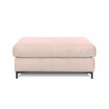 Pouf salon velours beige