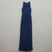 J. Crew Dresses | J. Crew Megan In Silk Chiffon Maxi Dress Blue Size 0 | Color: Blue | Size: 0