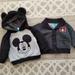 Disney Shirts & Tops | Disney Mickey Mouse Set 3-6 Months | Color: Black/Gray | Size: 3-6mb