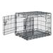 Going Places Ultra Tough 2-Door Folding Dog Crate, 24.8" L X 18.4" W X 19.6" H, Small, Black