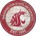 Washington State Cougars 24'' Round Heritage Logo Sign