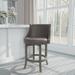 Darby Home Co Counter & Bar Stool Wood/Upholstered/Leather in Gray | 25 H in | Wayfair CEDE95CD27EA40CA88D3557563BD23F7