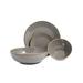 Porland Seasons 4 Piece Dinnerware Set, Service for 1 Porcelain/Ceramic in Gray | Wayfair 04USA000210