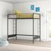 Viv + Rae™ Hukill Carter Loft Bed Metal in Black | 72.5 H x 78 W x 41.5 D in | Wayfair B6FF7A471EC54D288047029A76BCB68A