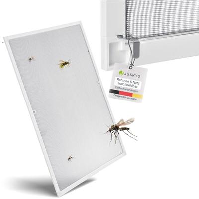 Fliegengitter mit Alu-Rahmen – Insektenschutz für Fenster zum Einhängen – Insektenschutzgitter Image