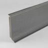 Sockelleiste 12.8 x 60 x 2500 mm pvc Fußleiste Basalt - basalt - Proviston