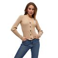 Peppercorn Tana V-Neck Lange Ärmel Strickjacke | Strickjacke Damen In Braun | Frühling Cardigan Damen | Größe Xl