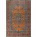 Over-dyed Tabriz Persian Living Room Area Rug Wool Hand-knotted Carpet - 9'9" x 12'10"