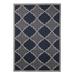 Furnish My Place Outdoor Collection Trellis Diamond Navy Area Rug