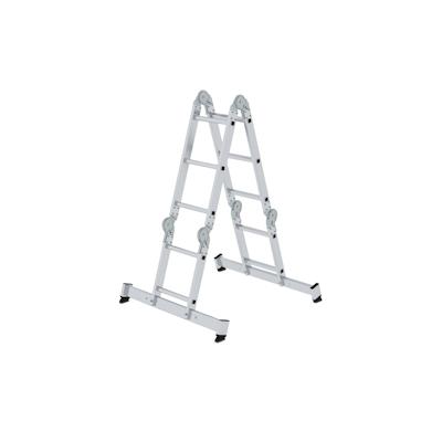 Günzburger Steigtechnik Vielzweckleiter aus Aluminium, mit nivello®-Traverse, mehrfach verwendbar, 2 x 2 + 2 x 3 Sprossen Image