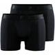 CRAFT Herren Unterwäsche CORE DRY BOXER 3-INCH 2-PACK M, Größe S in Schwarz