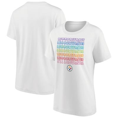 Pittsburgh Steelers Pride Graphic T-Shirt – Weiß – Damen Image