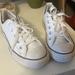 Converse Shoes | Converse Leather White Shoes | Color: White | Size: 1bb