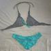 Pink Victoria's Secret Swim | Bathing Suit Top Is 34b Bottoms Are Size Small | Color: Black/Blue | Size: S