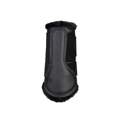LeMieux Fleece Lined Brushing Boots - XL - Black/Black - Smartpak