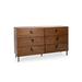 Omosa House Archie 6 Drawer 56" W Solid Wood Double Dresser Wood in Brown | 56 W in | Wayfair W30-109677F43R17