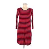 Press Dress Casual Dress - Shift: Red Print Dresses - Women's Size Small