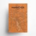 17 Stories Hannover City Map Graphic Art Paper in Orange/Gray | 17 H x 11 W x 0.05 D in | Wayfair E46187E8D80F4937BFB73BC8D34A5AB9