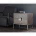 AllModern Zachary 2 - Drawer Nightstand Wood/Metal in Gray | 24.5 H x 25.5 W x 17.75 D in | Wayfair ADC26C6D5DDC46CCA6B9A6A89F6E152D