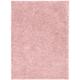 White 63 x 47 x 1.8 in Area Rug - Well Woven kids Elle Basics Emerson Plain Textured Pink Shag Area Rug | 63 H x 47 W x 1.8 D in | Wayfair ELL-19-4