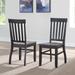 Ralston Two-Tone Ebony and Driftwood Dining Chair by Greyson Living - Set of 2