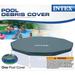 Intex 12-Foot Round Metal Frame Above Ground Swimming Pool Debris Cover, Blue - 7