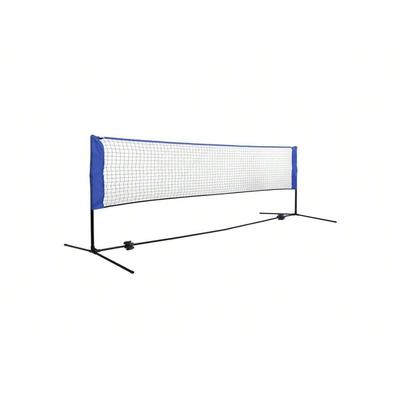 16.5Feet Long Blue Portable Sports Set with Adjustable Height Perfect for Holidays and Picnic Times - 16.5'L x 3.4'W