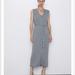 Zara Dresses | Knit Waistcoat Dress | Color: Gray | Size: S