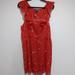 American Eagle Outfitters Dresses | American Eagle Red Floral Gauze Dress Size Xxl | Color: Red | Size: Xxl
