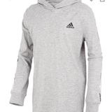 Adidas Shirts & Tops | Big Boys Badge Of Sport Hooded | Color: Gray | Size: Mb