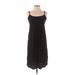 Avec Les Filles Casual Dress - Slip dress: Black Solid Dresses - Women's Size X-Small