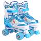 Hikole Rollschuhe Kinder Jungen Rollschuhe Kinder Mädchen Rollschuhe Mitwachsend Kinder Jugend Roll-Schuhe Kinder Quad Skate Mit Leuchtenden Rädern Für Anfänger Rollschuhe 37 Jungen, L (35-38)