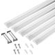 Manningham Lighting 20x 60w LED Batten Lights 6ft, 180cm, 6500k Daylight, IP20 LED Fluorescent Strip Light Fitting for Ceiling Home & Office, Workshop & Garage Lighting