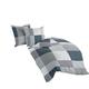 Bierbaum 6520_13 Maco Satin Bed Linen Design 13 Silver, Silver, 155 x 220 cm