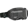 Scott Fury Black Snow Goggles, clear