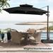 Freeport Park® Herrell 11 Ft Square Cantilever Umbrella Metal in Black | 107.48 H x 132 W x 132 D in | Wayfair 664ACF8CF2D64990A310D8995972466D
