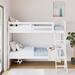 Storkcraft Long Horn Twin over Twin Bunk Bed Wood in White | 61.3 H x 42.63 W x 78.38 D in | Wayfair