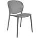 Orren Ellis Trevina Modern Pool Side Armless Dining Chair Plastic/Resin in Gray | 31.5 H x 18.5 W x 22 D in | Outdoor Dining | Wayfair