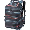 Nitro Urban Plus, Old School Daypack mit zusätzlichem gepolstertem Laptopfach, urbaner Streetpack, Alltagsrucksack, Schulrucksack, Schoolbag mit seitlichem Flaschenfach, Acid Dawn, 28 L