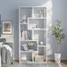 Geometric Contemporary 8-Shelf Display Bookcase by Furniture of America