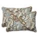 Pillow Perfect 'Tamara Paisley Quartz' Over-sized Rectangular Outdoor Throw Pillow (Set of 2)