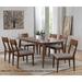 Mid Century 78 in. Rectangle Danish Walnut Wood Dining Table (Seats 6) - 78"L x 42"W x 30"H