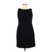 Chetta B Casual Dress - Sheath High Neck Sleeveless: Black Solid Dresses - Women's Size 6