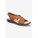 Wide Width Women's Claudia Sandal by Easy Street in Tan (Size 10 W)