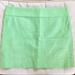 J. Crew Skirts | J.Crew Bright Lime Mint Green Cotton Summer Mini Skirt Size 4 | Color: Green | Size: 4