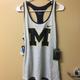 Nike Tops | Nike Womens Size Large Slim Fit Dry Michigan Wolverines Racerback Ncaa Tank Top | Color: Blue/White | Size: L