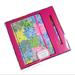 Lilly Pulitzer Office | Lilly Pulitzer Journal With Black Ink Pen Set | Color: Blue/Pink | Size: Os