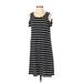 Maurices Casual Dress - Shift Scoop Neck Sleeveless: Black Print Dresses - Women's Size Small