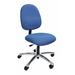 Industrial Seating Task Chair Aluminum/Upholstered in Blue | 35 H x 27 W x 27 D in | Wayfair AM22S-F-BLUE 311